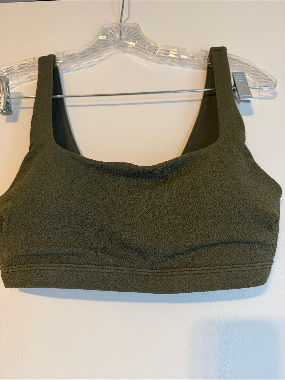 Nuuds square neck darkest olive